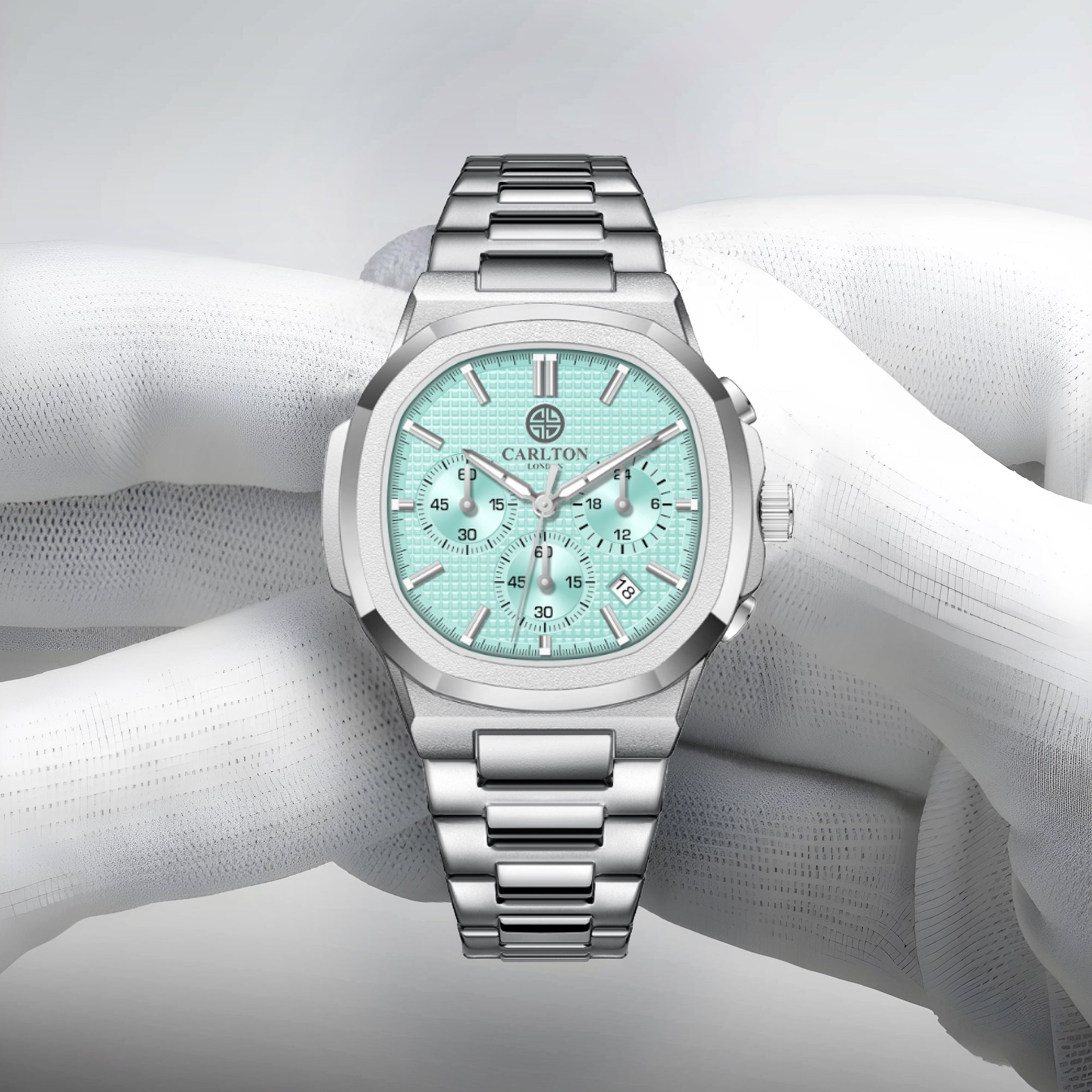 Parker: Men's Blue/Silver Analog Watch