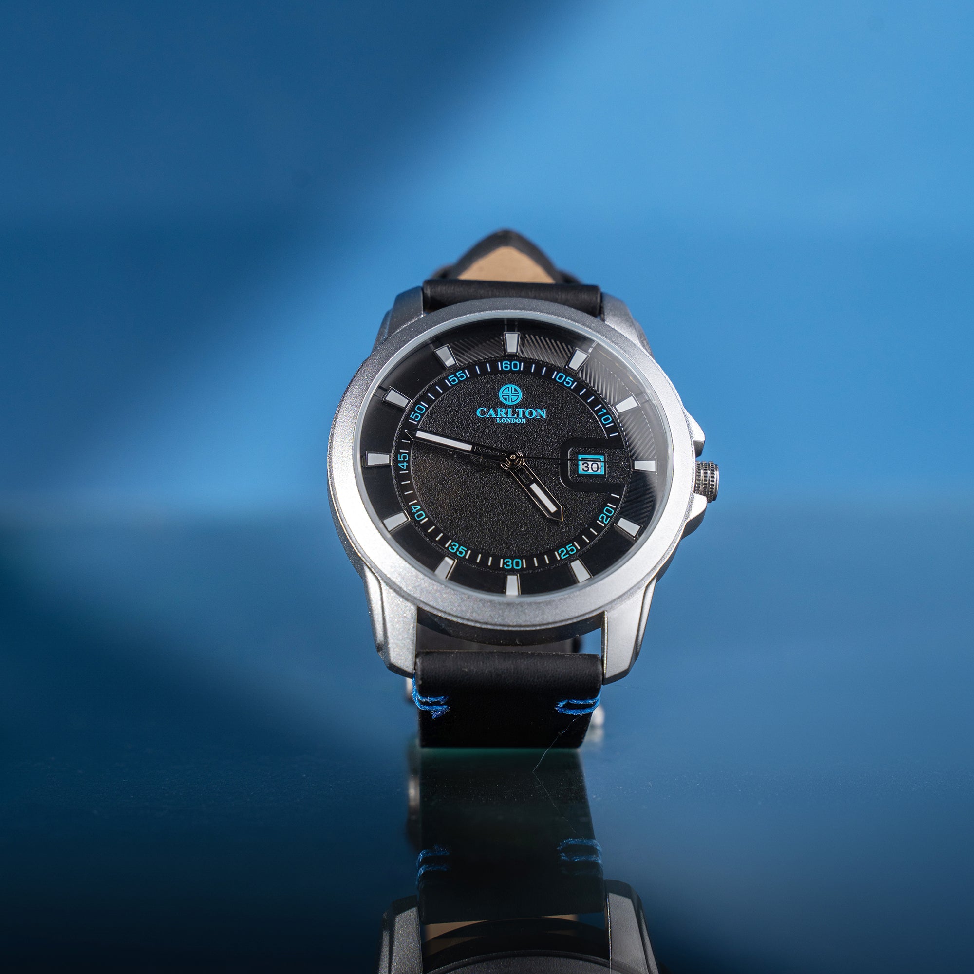 Duke: Men Blue / Black Analog Watch