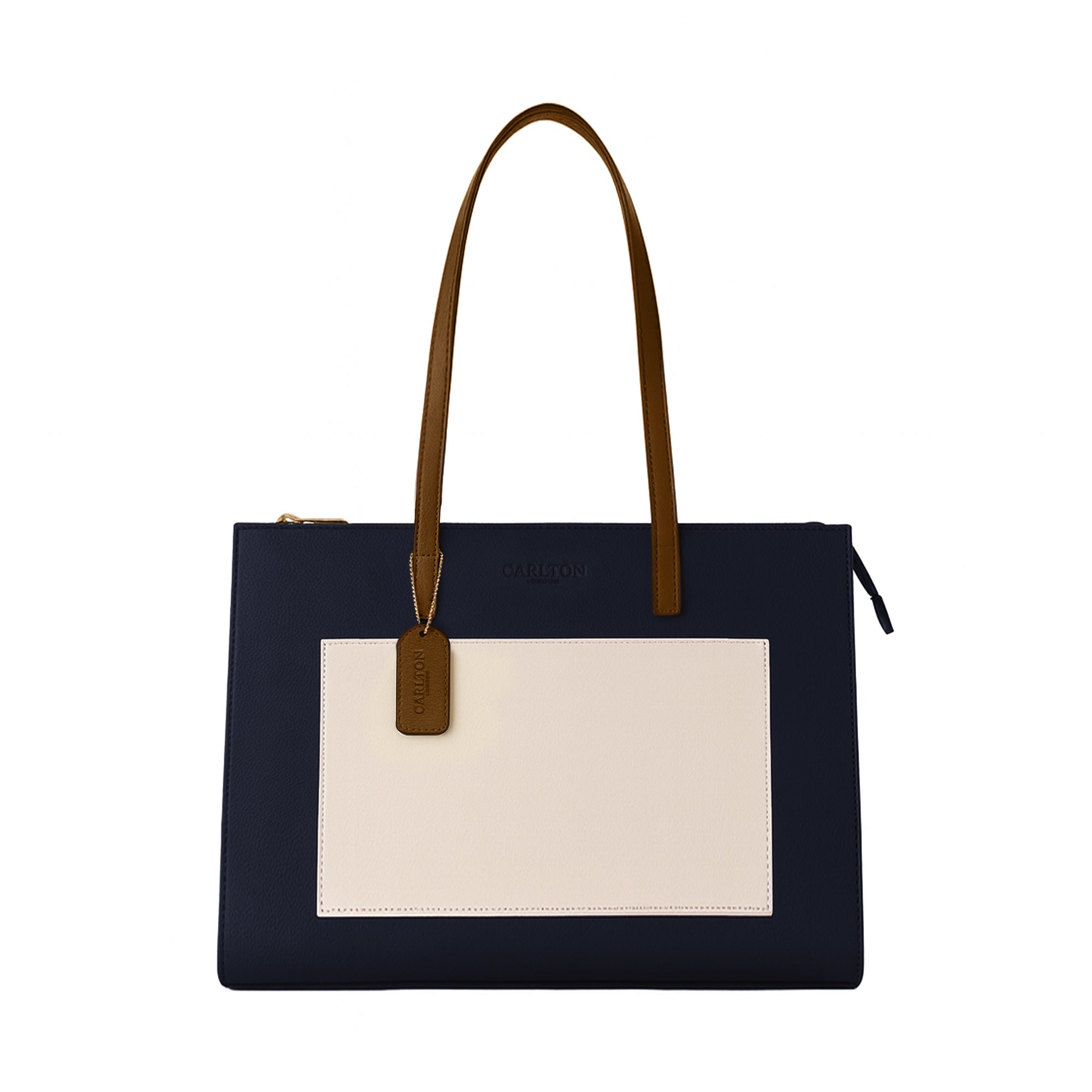 Carlton London Selene Structured Blue Tote Bag - CLHB-12