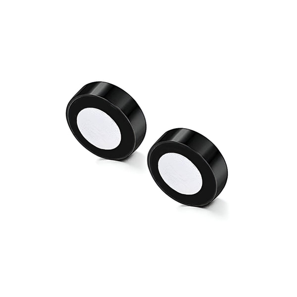 Carlton London Magnetic Black Men's Studs