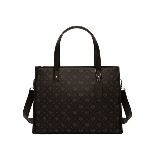 Carlton London Selene Structured Brown Tote Bag - CLHB-09