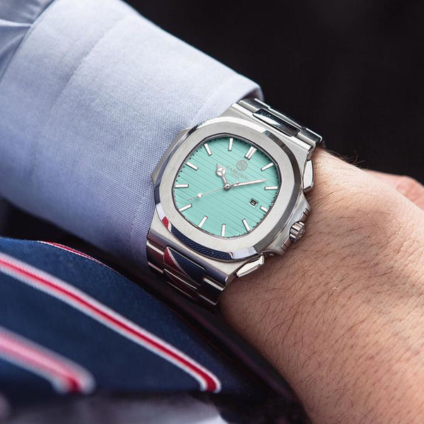 Arthur: Men Blue/Silver Stainless Steel Analog Watch - CLTFBLNM