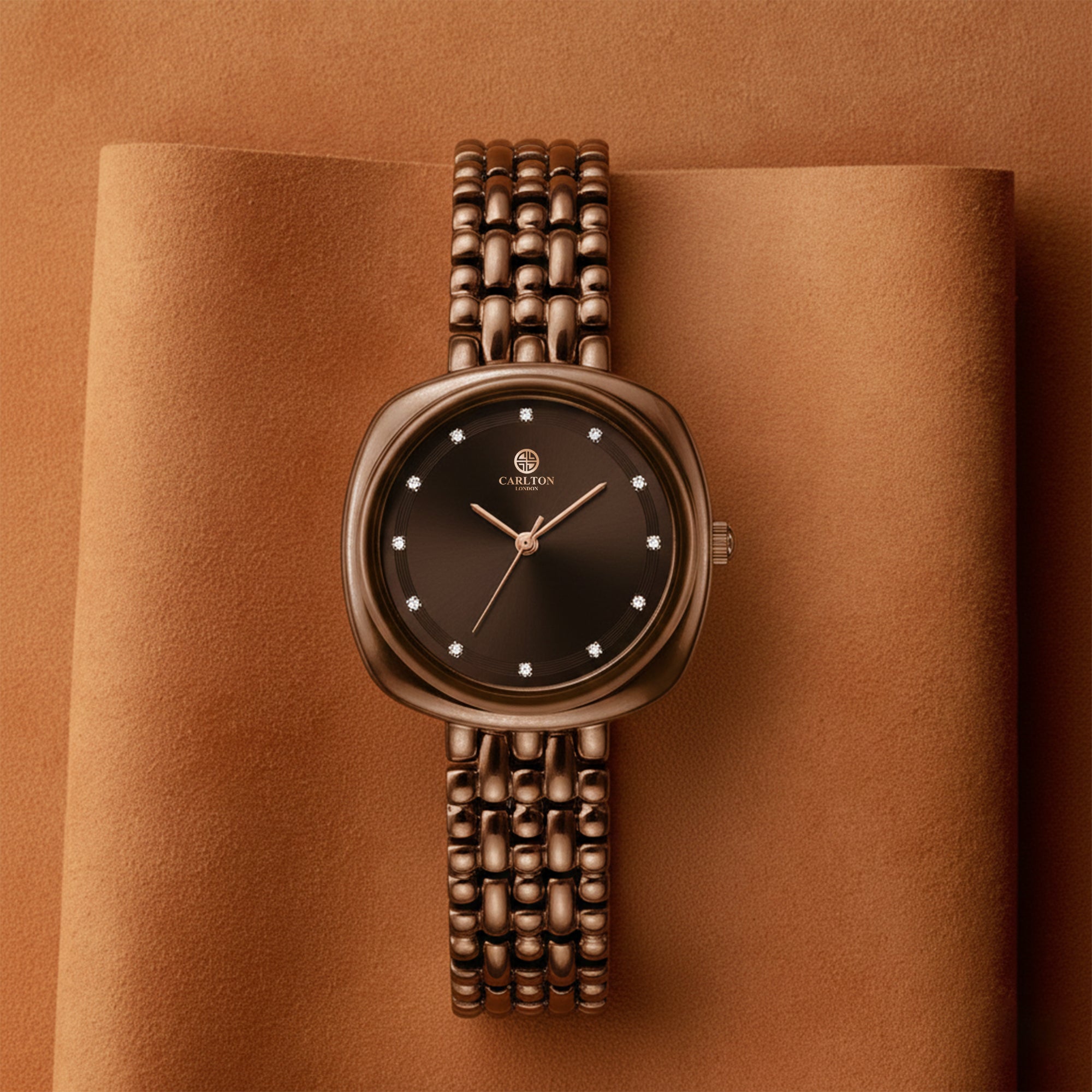 Carlton London Women Celeste Dark Brown Analog Watch - CLW-CT-66