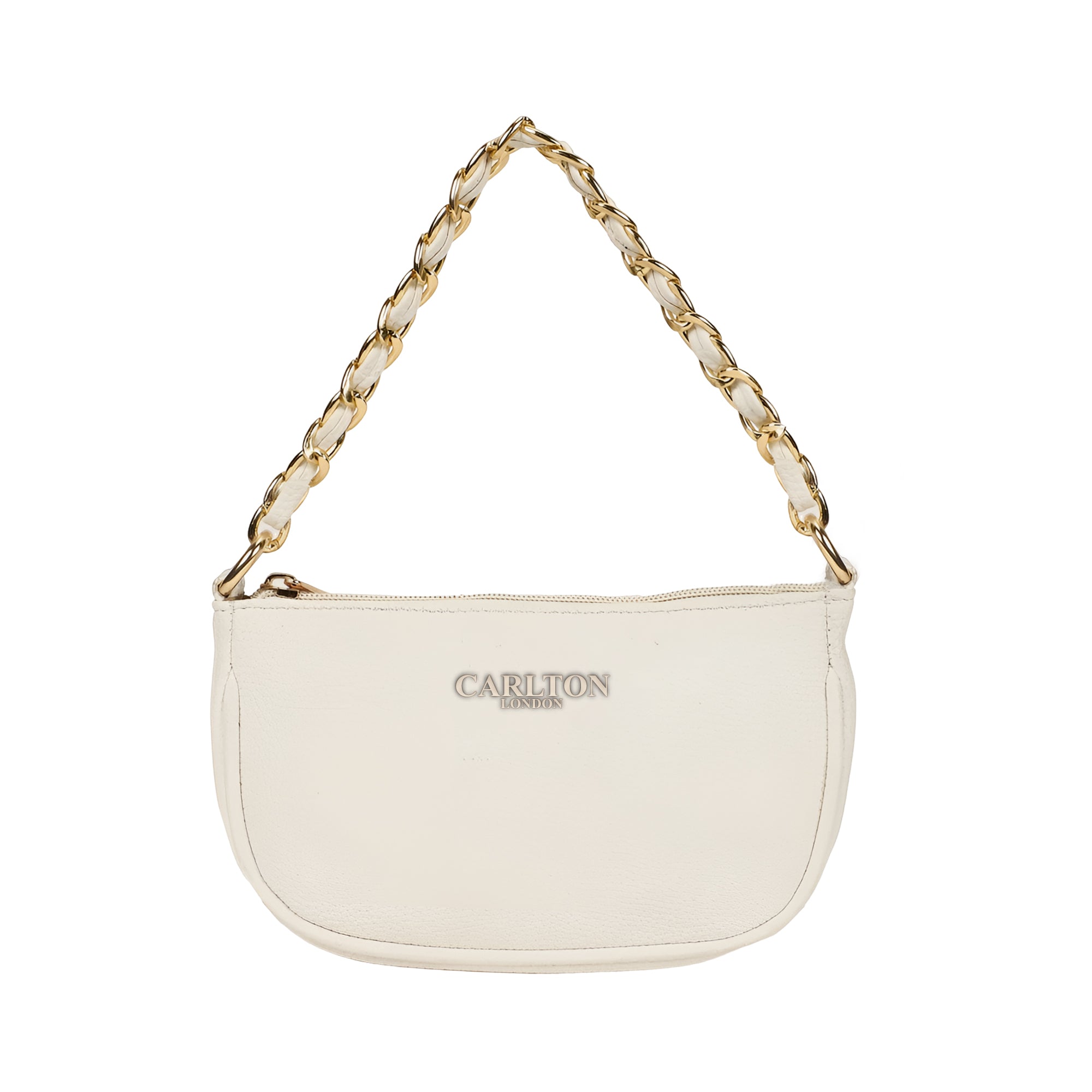 Carlton London Raffaella Handbag with Gold Chain Strap