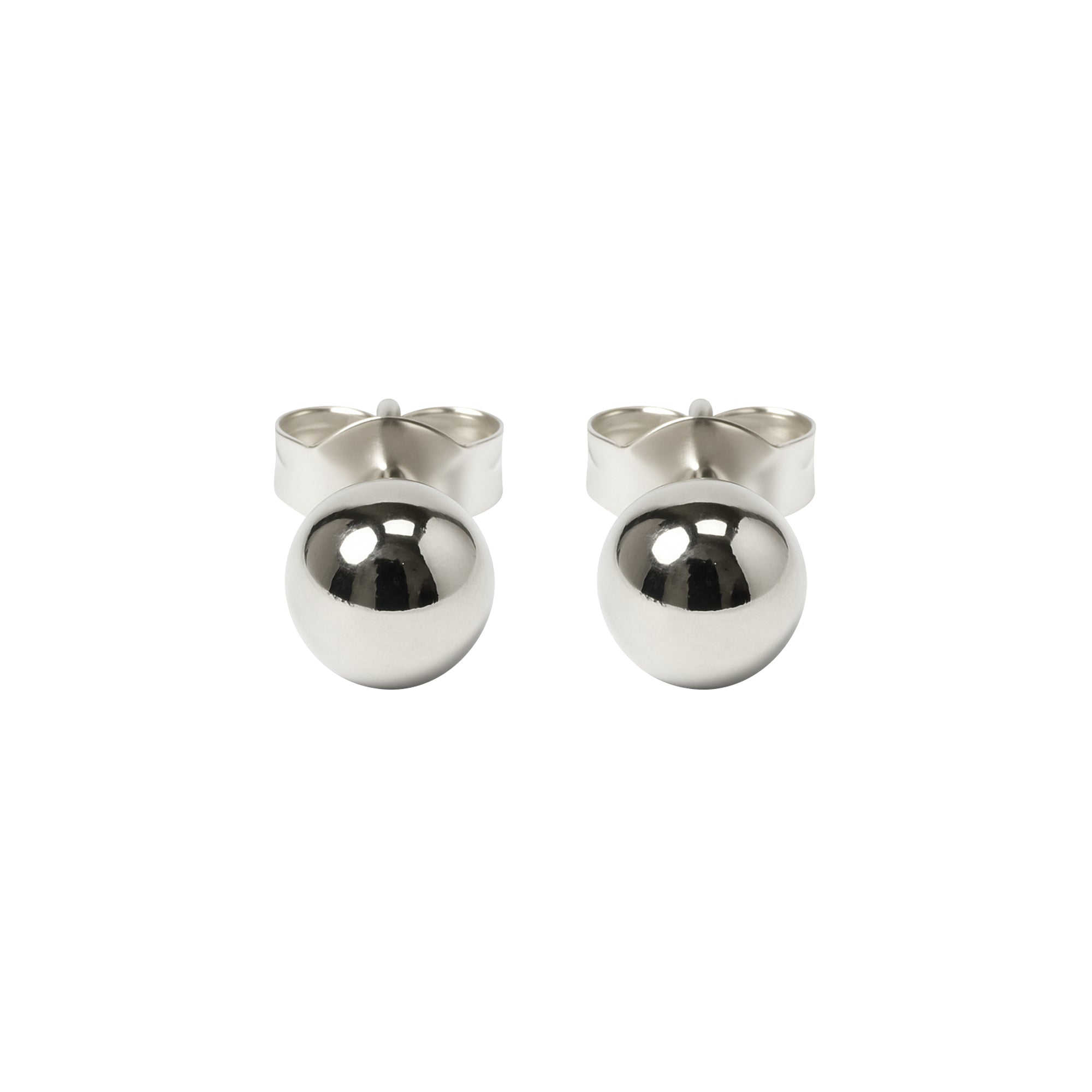 Carlton London Silver Minimal Men's Studs - CLJW-23