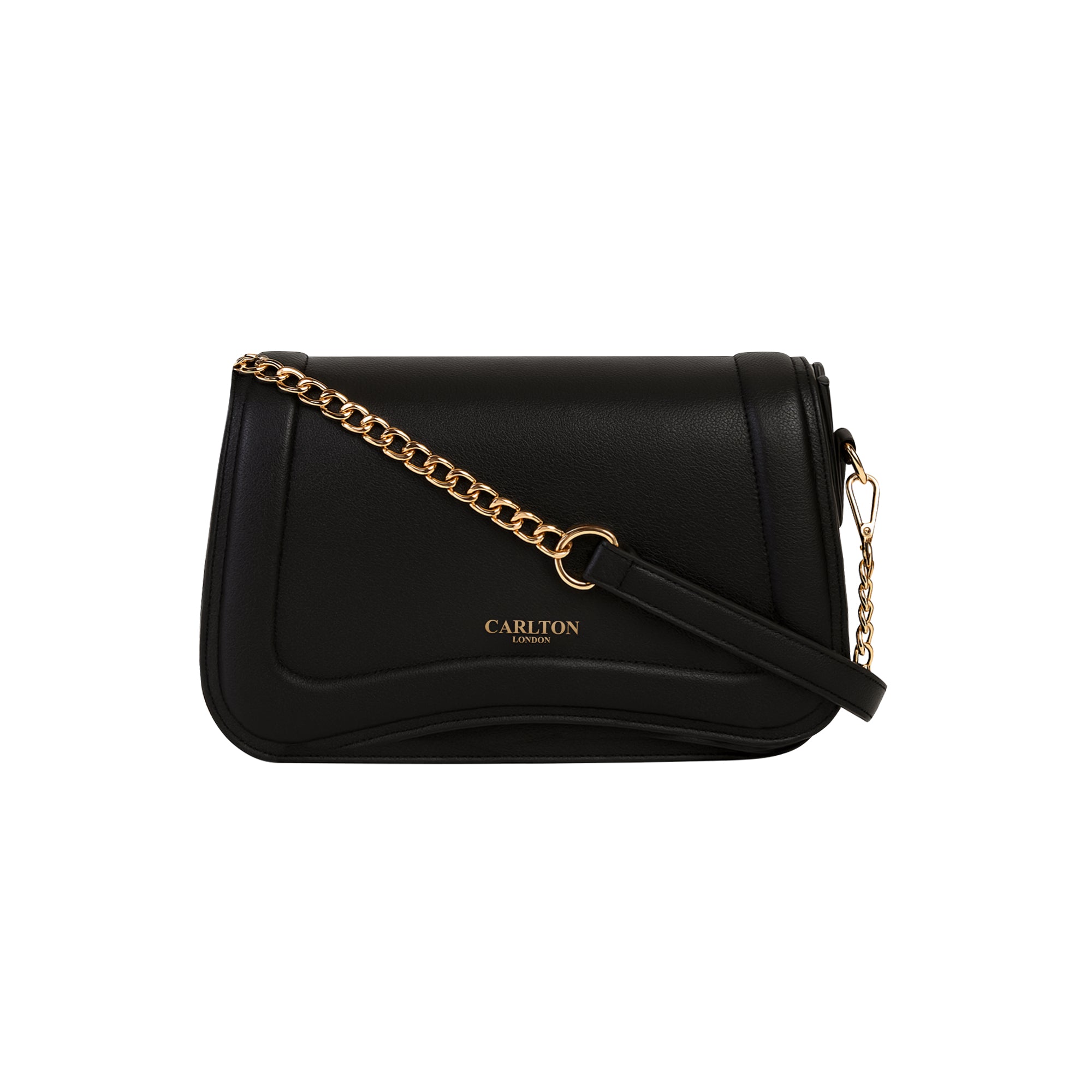 Carlton London Textured Chain Strap Handbag
