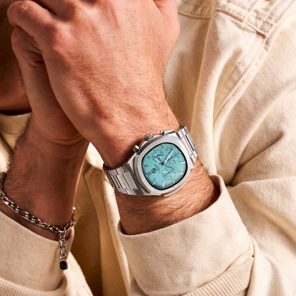 Parker: Men's Blue/Silver Analog Watch - CLSTFBLUM