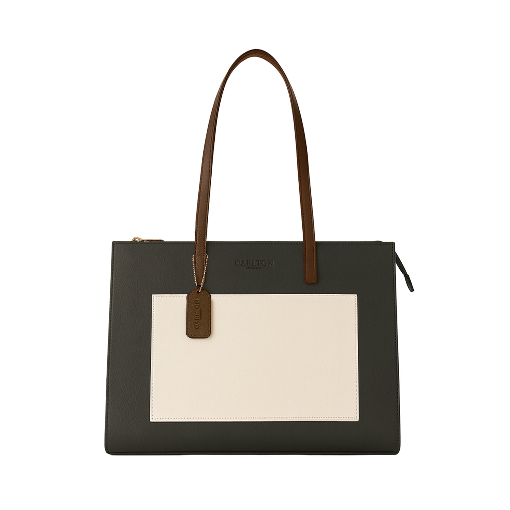 Carlton London Selene Structured Green Tote Bag - CLHB-11