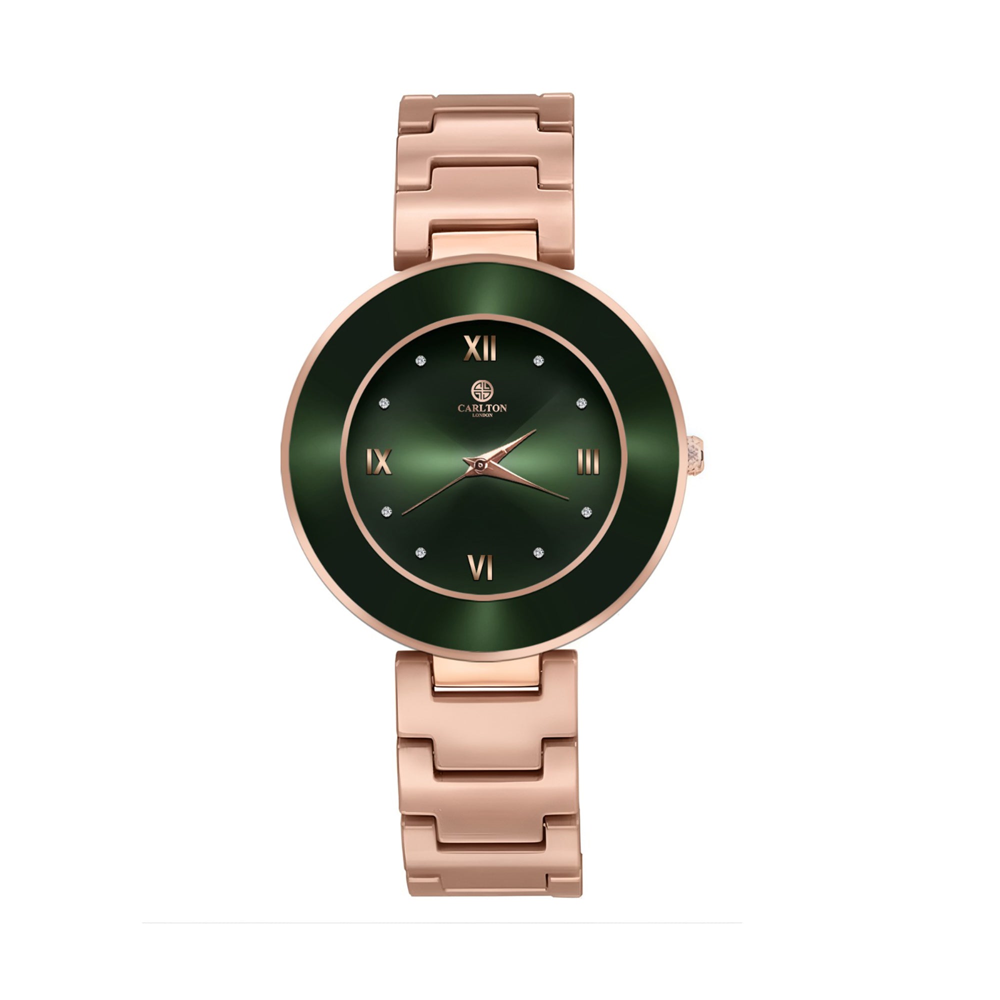 Carlton London Women Juliette Green Analog Watch - CLW-JT-RGN