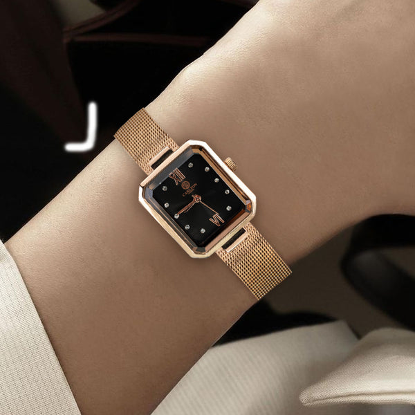 Brixton: Women's Gold/Black Analog Watch