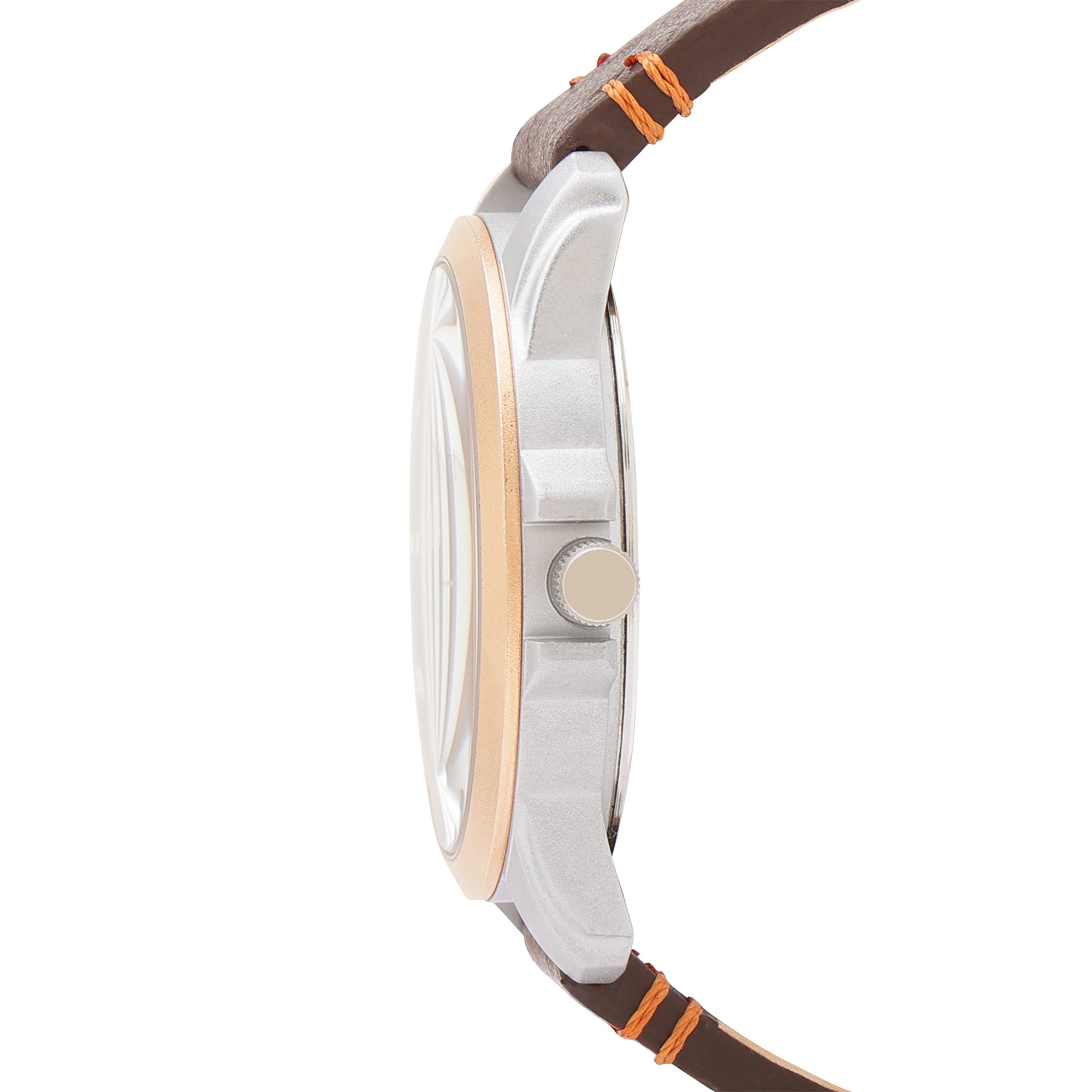 Duke Men Brown Leather Analog Watch