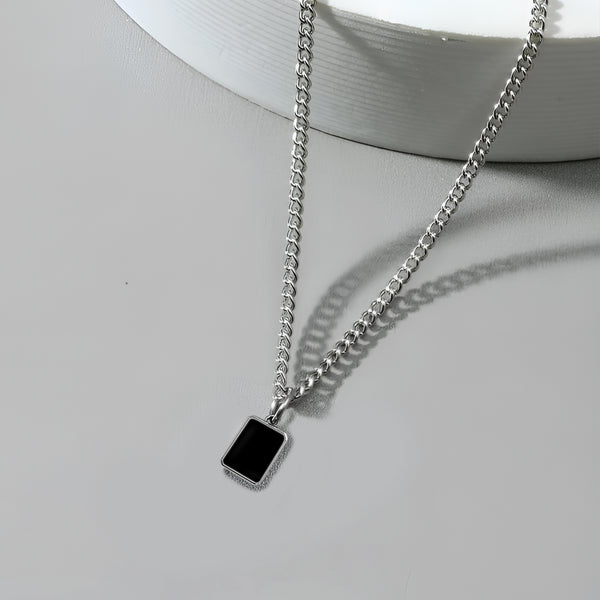 Carlton London Mono Black Men's Pendant