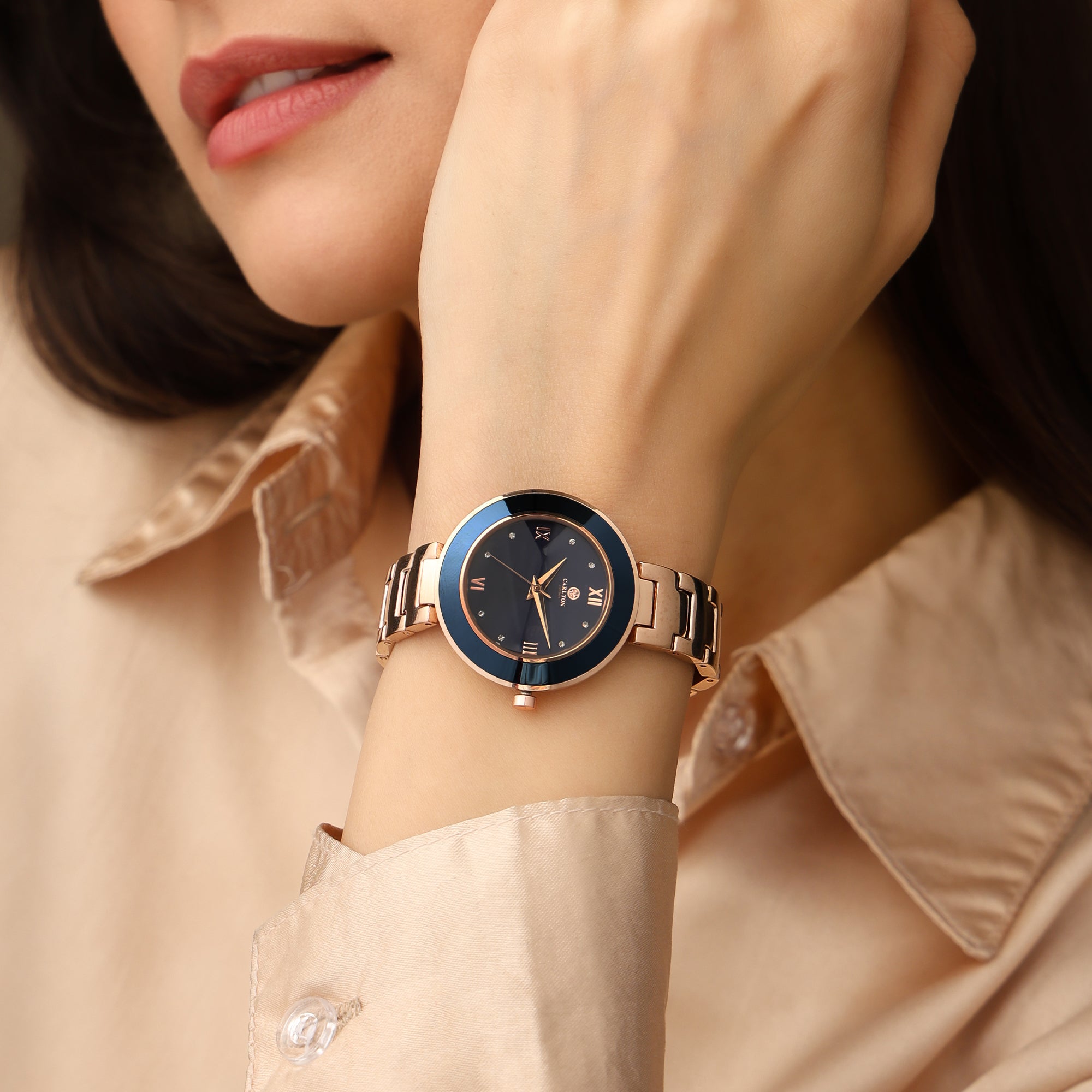 Carlton London Women Juliette Blue Analog Watch - CLW-JT-BLU