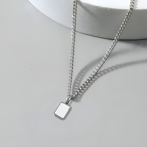 Carlton London Drift White Men's Necklace