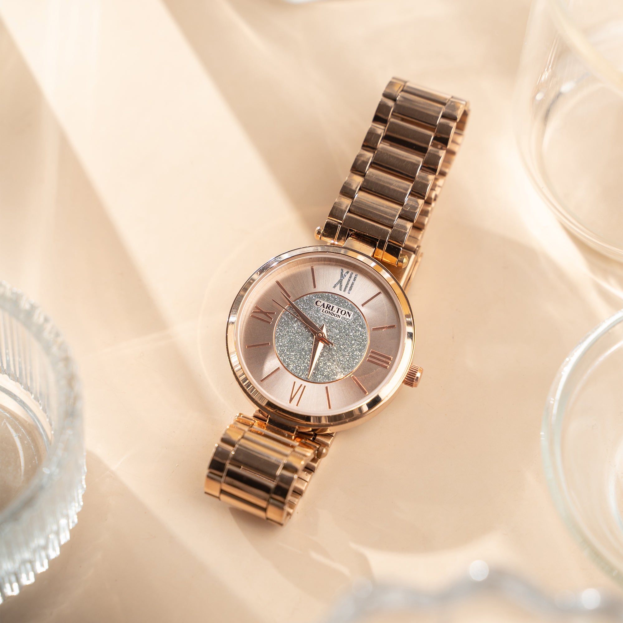 Sabrina: Women's Rose Gold Analog Watch - CLRGSPNK