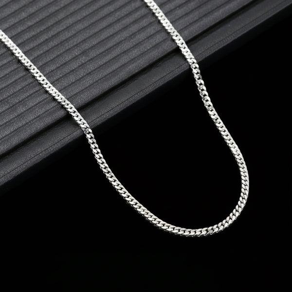 Carlton London Men's Silver-Plated Stainless Steel Chain CLJW-46