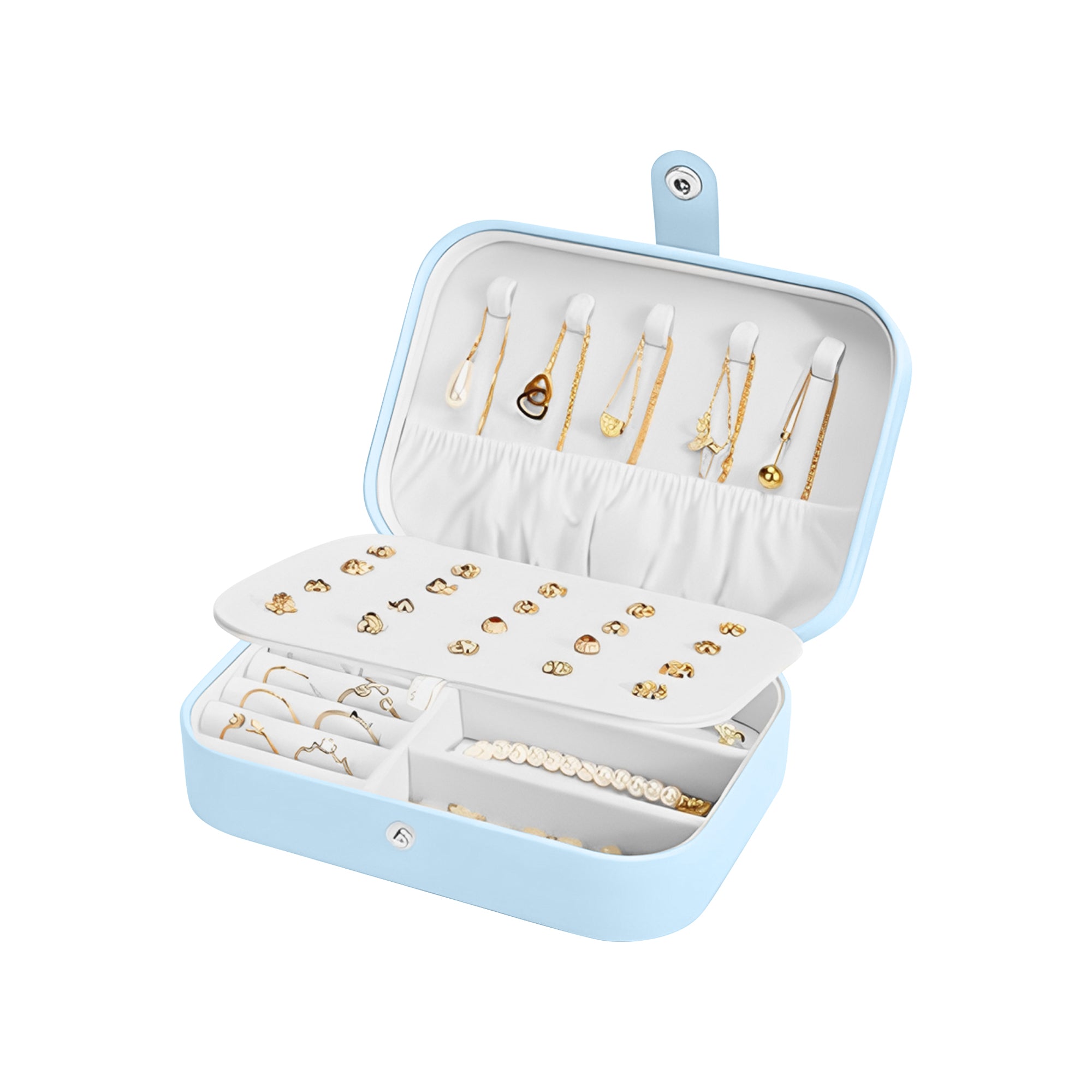 Carlton London PU Jewelry Travel Case