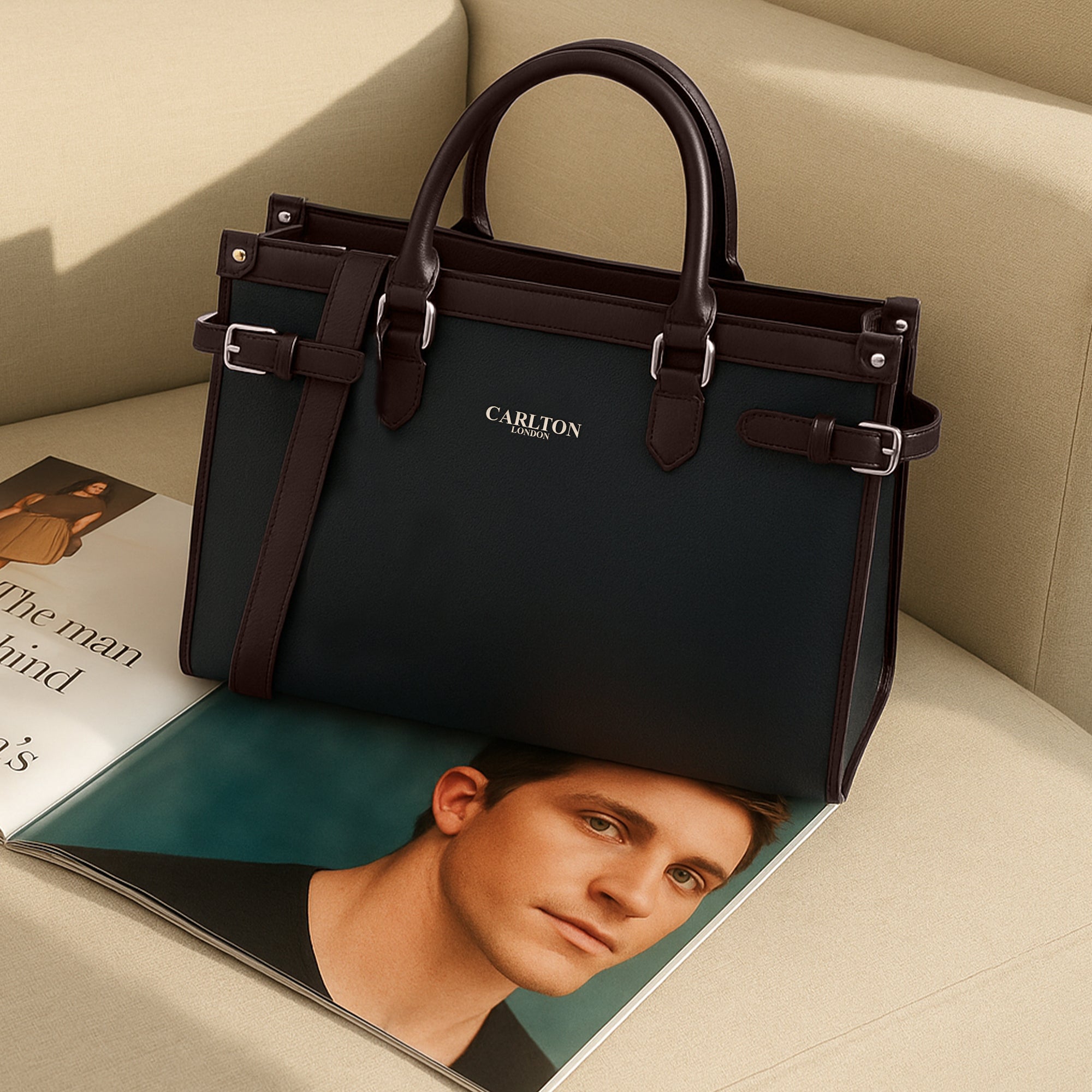 Carlton London ADELINE Textured Tote Bag