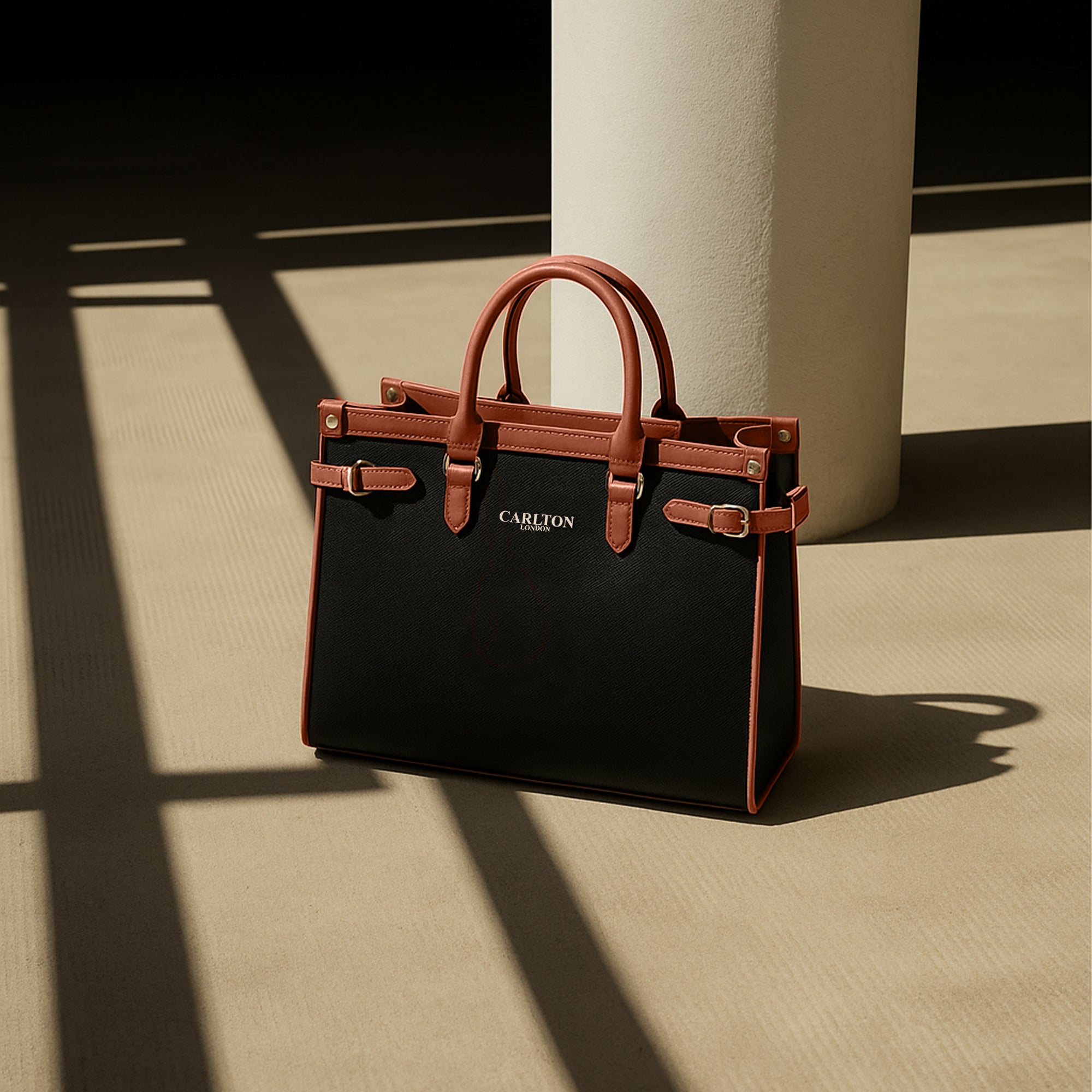 Carlton London ADELINE Textured Tote Bag