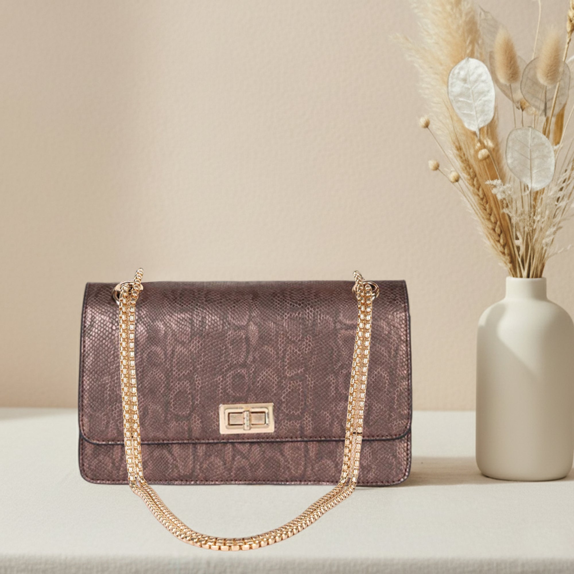 Carlton London Riley Chain Shoulder Bag