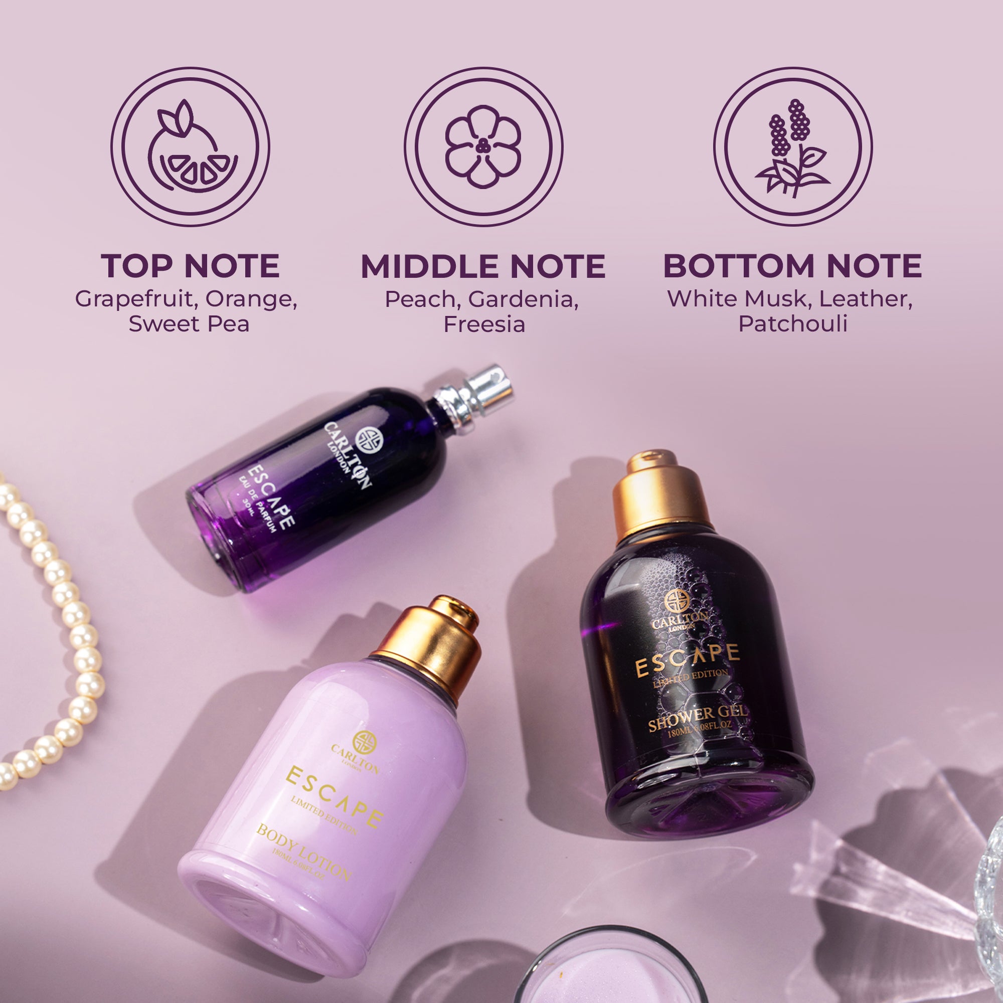 Escape: Women's Bath & Body Gift Set of 4
