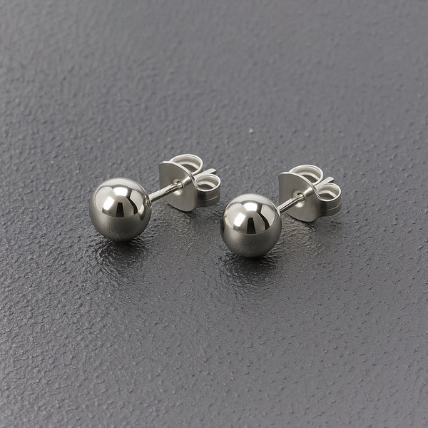 Carlton London Silver Minimal Men's Studs
