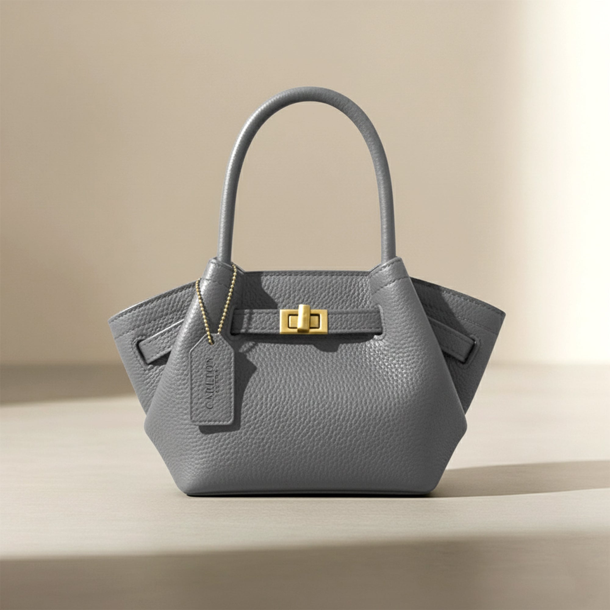 Carlton London ELiza Satchel Grey Bag - CLHB-14