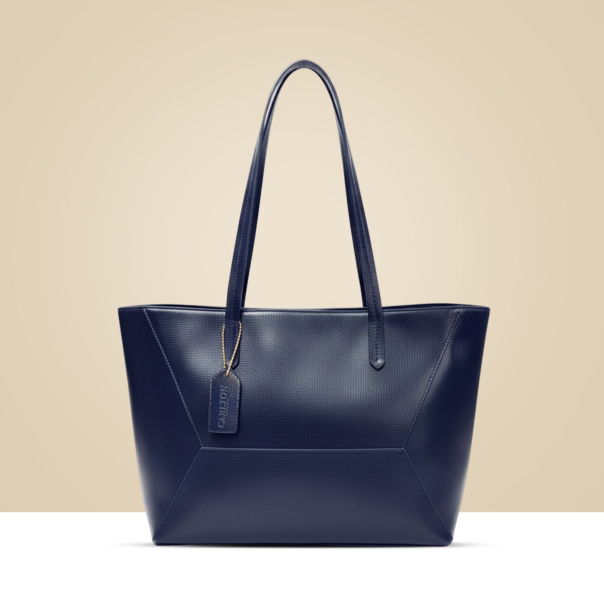 Carlton London Isabella Blue Textured Tote Bag - CLHB-06