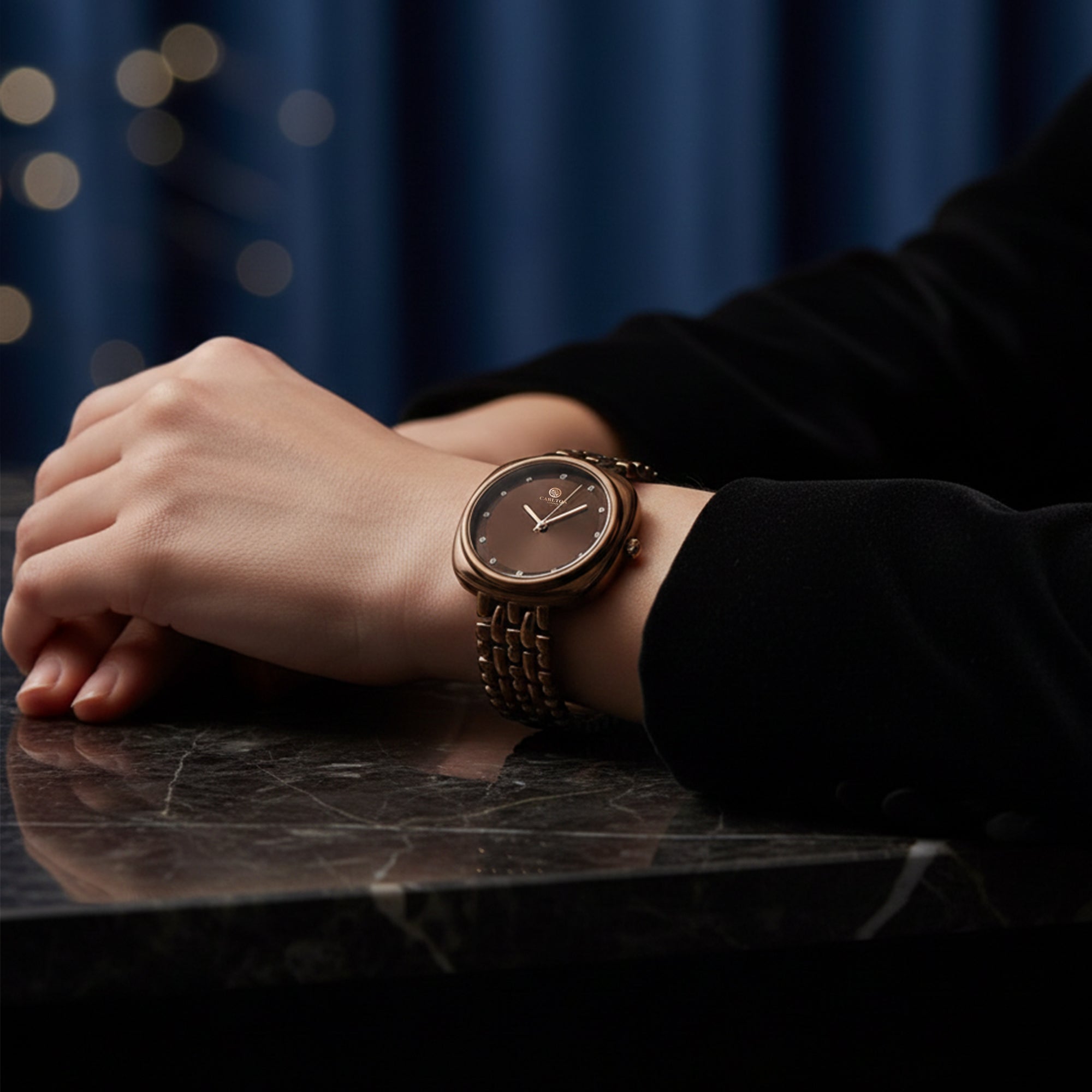 Carlton London Women Celeste Dark Brown Analog Watch - CLW-CT-66