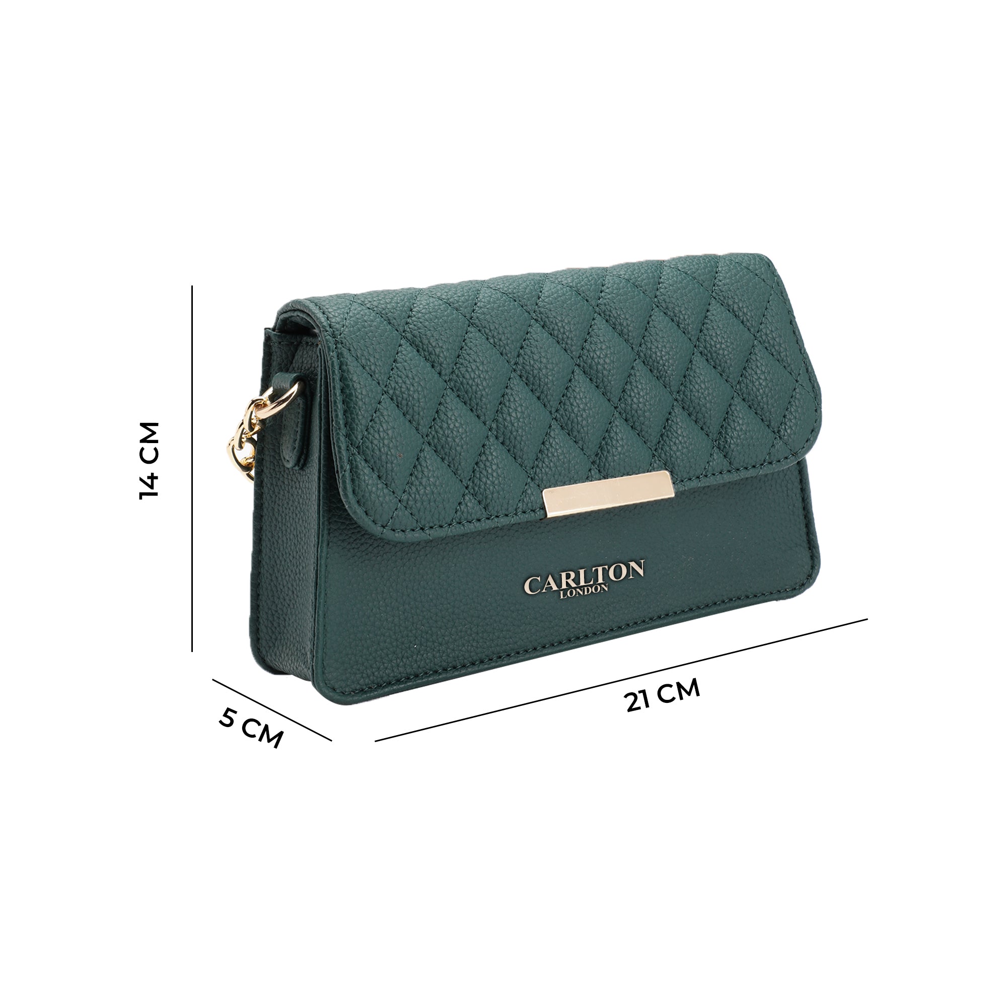 Carlton London Quilted Sling Bag