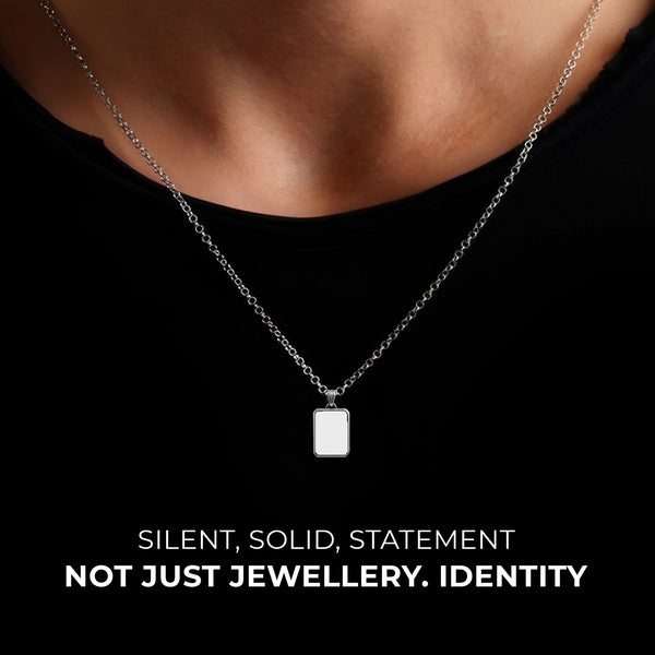 Carlton London Drift White Men's Necklace