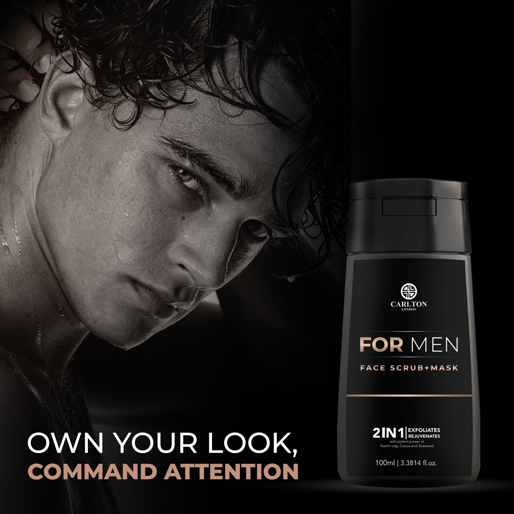 FACE SCRUB + MASK FOR MEN