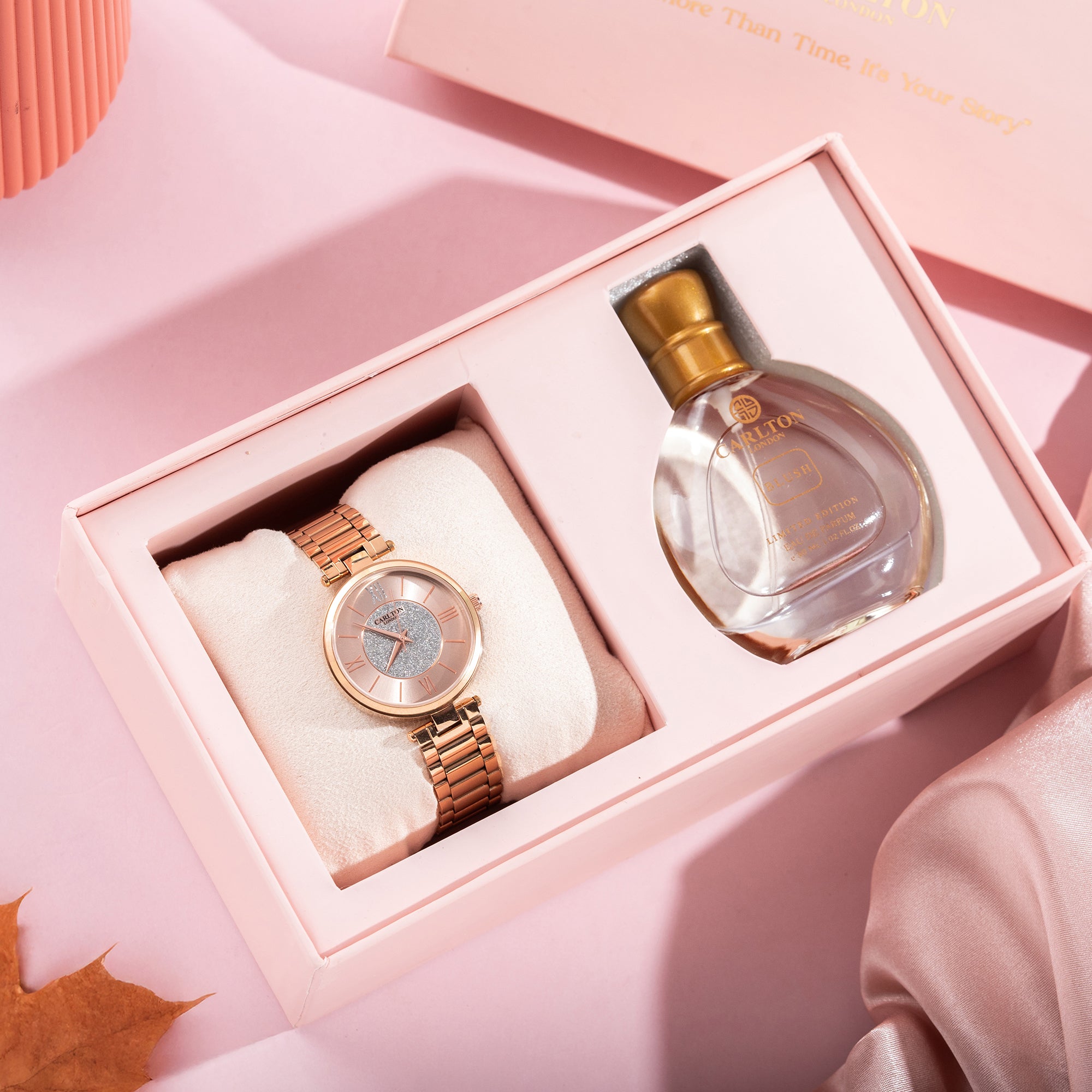 Women Gift Set Sabrina Watch Blush Perfume