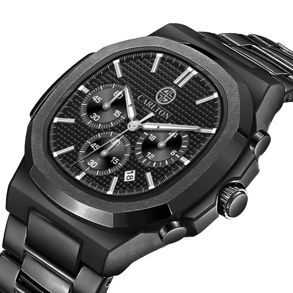 Parker: Men's All-Black Analog Watch