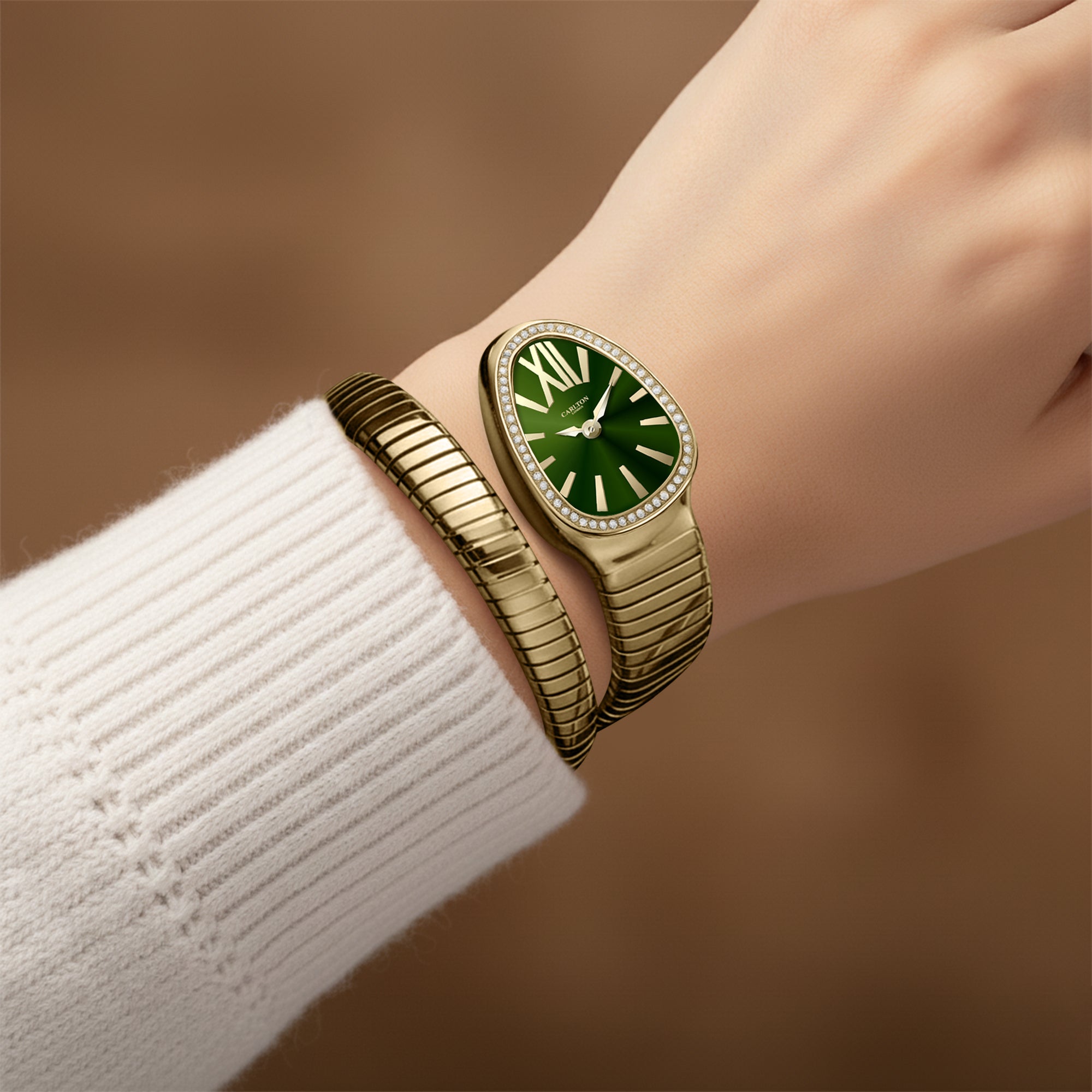 Carlton London Charmer Women Green Dial Watch