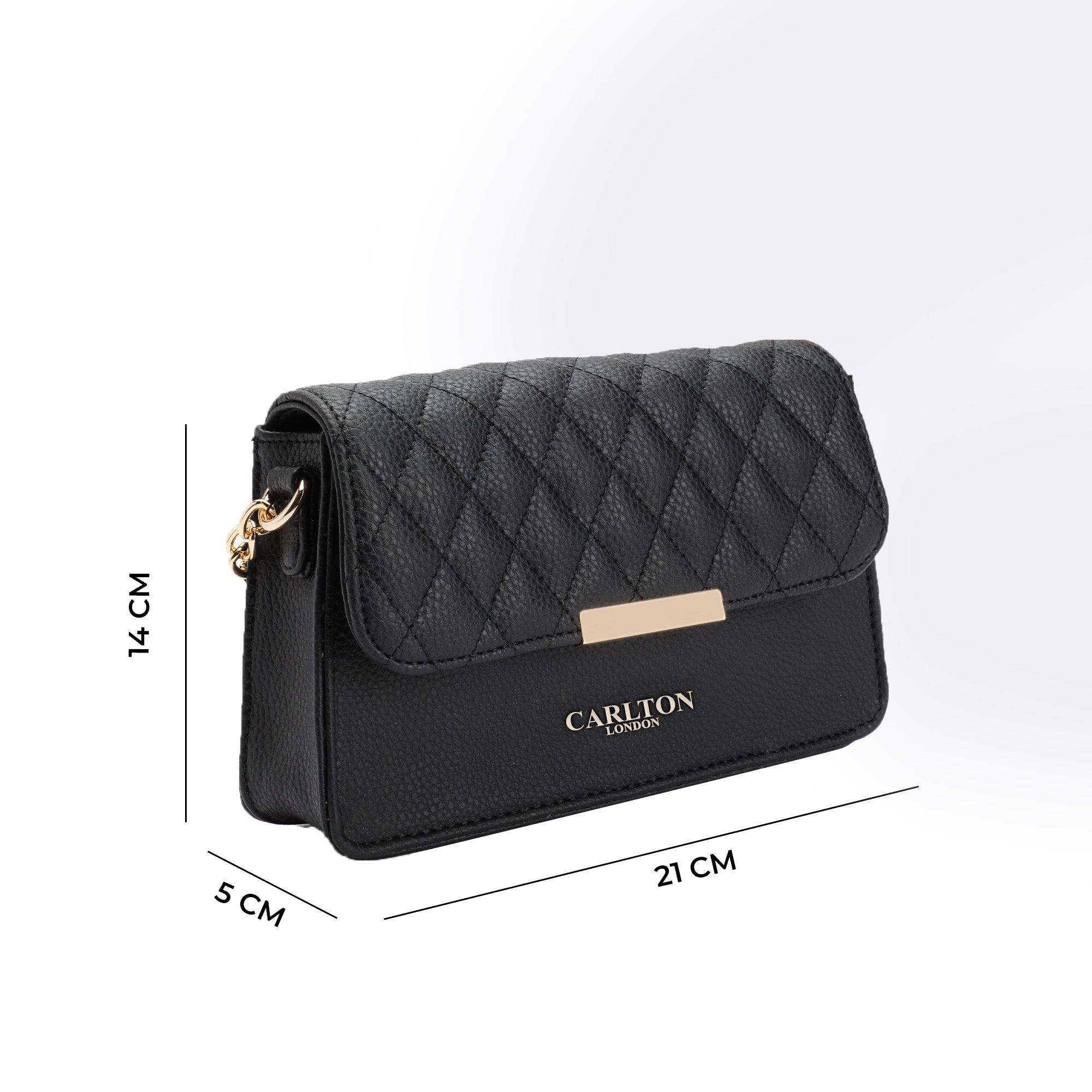 Carlton London Quilted Sling Bag