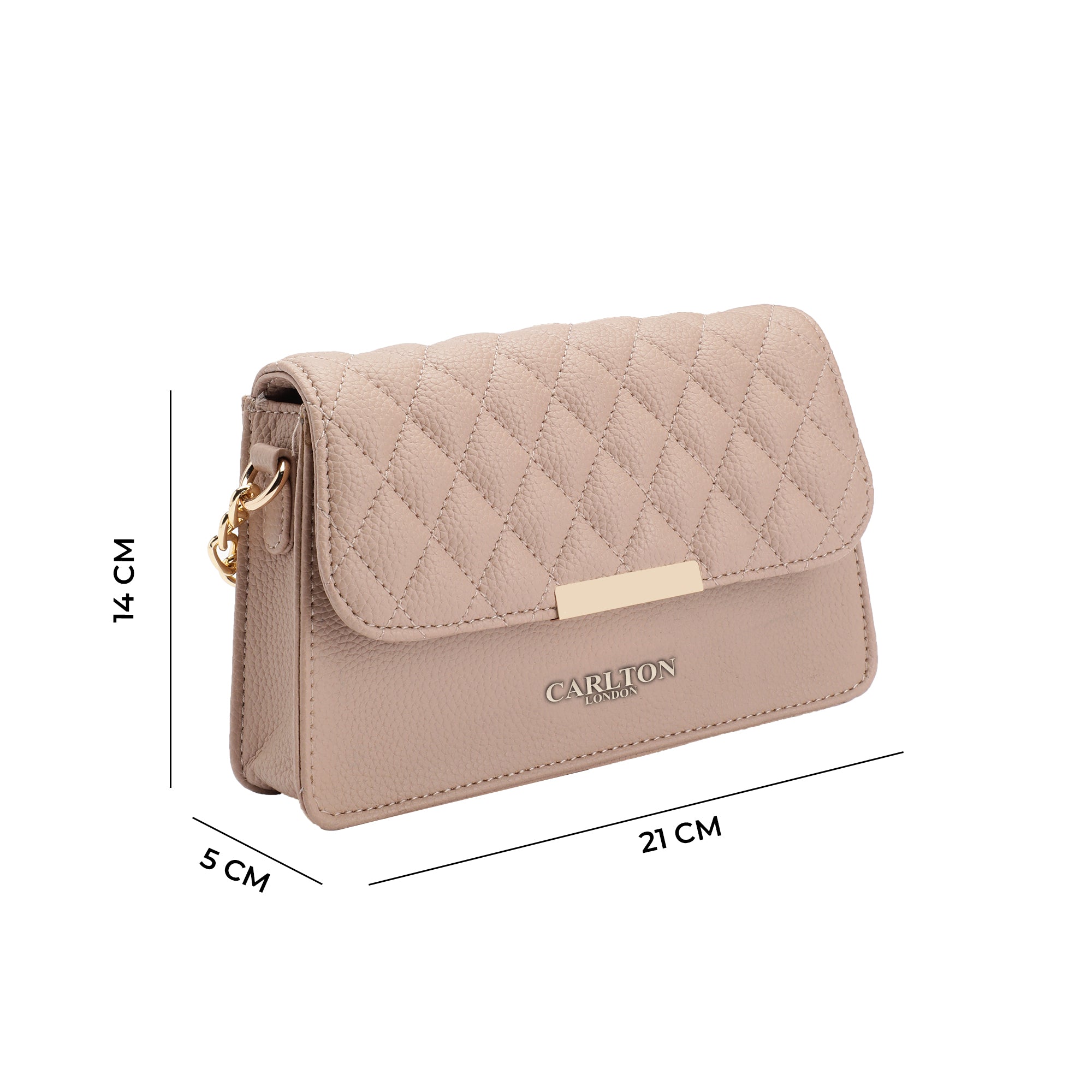 Carlton London Quilted Sling Bag