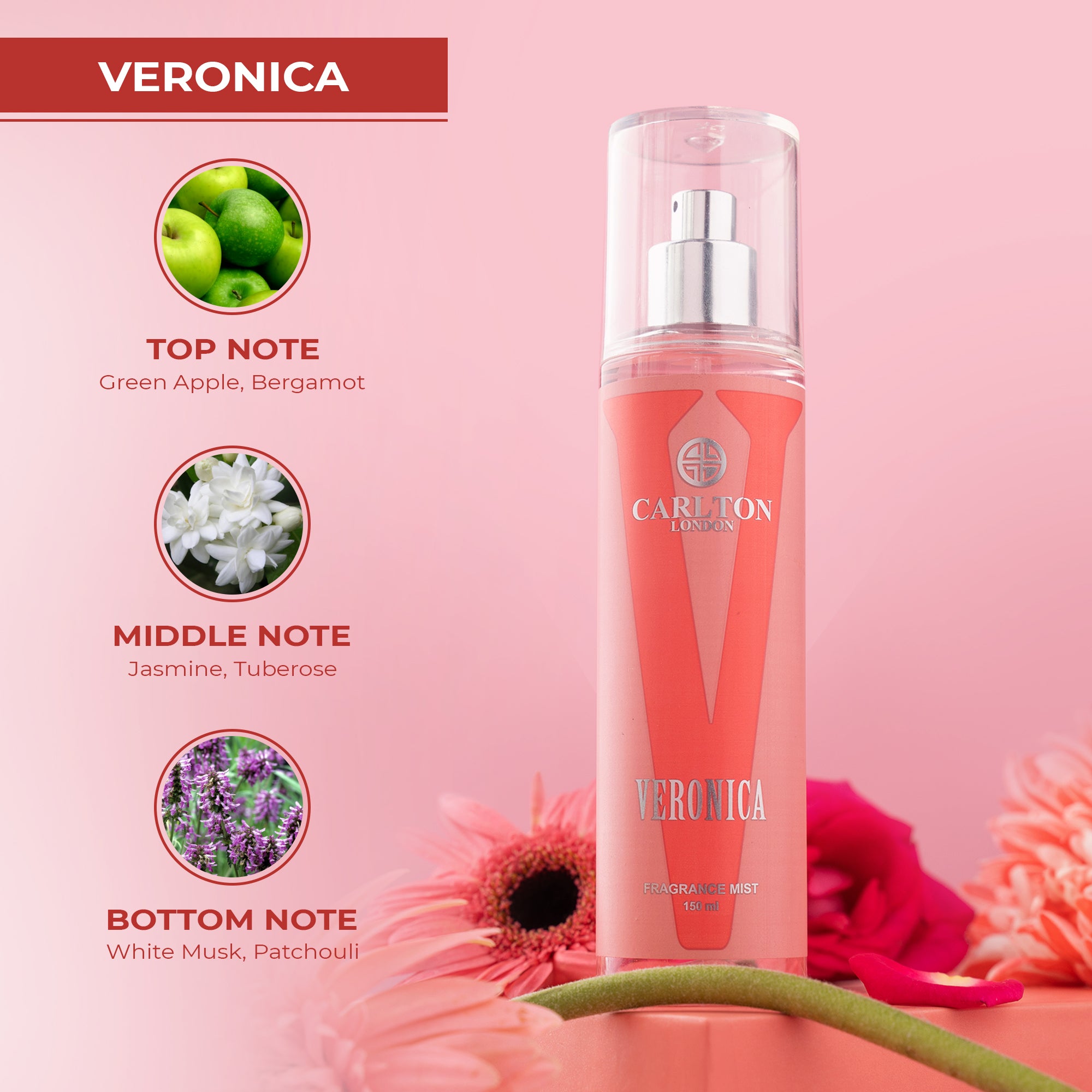Carlton London Veronica Mist and Blush EDP - 30ml Gift Set - CLPLG110