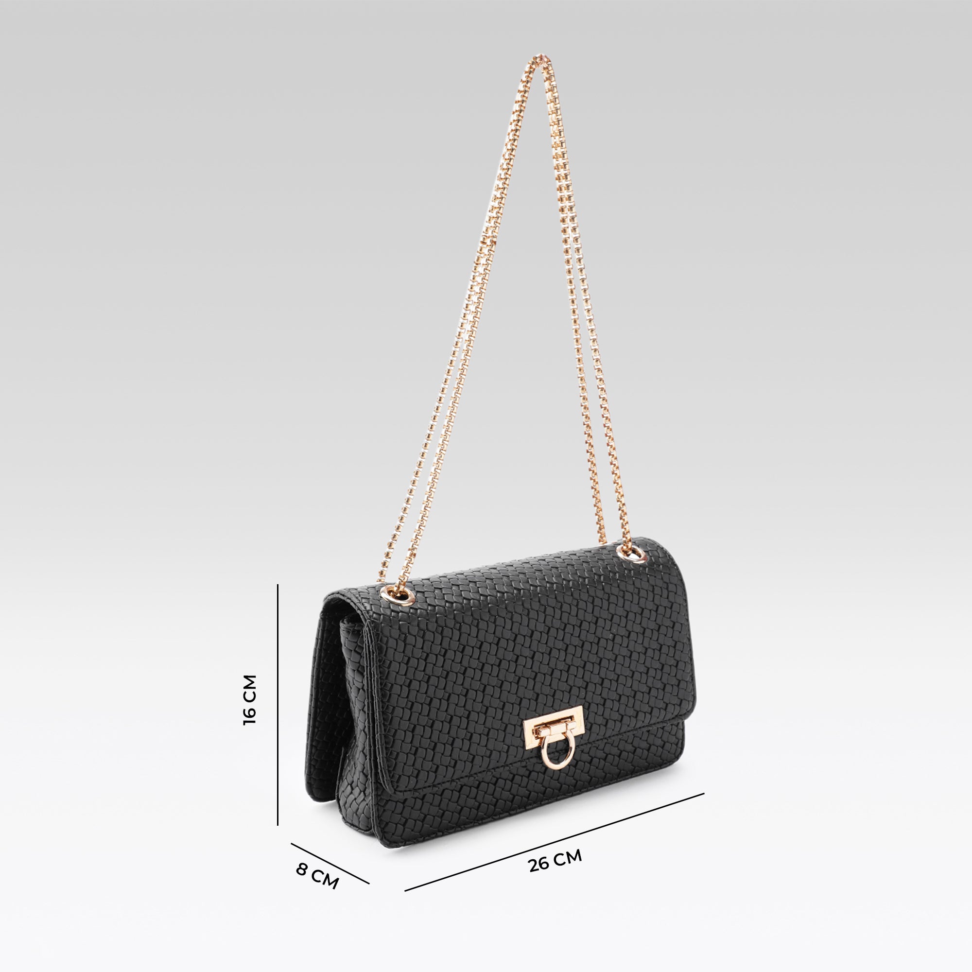 Carlton London Venezia Textured Sling Bag