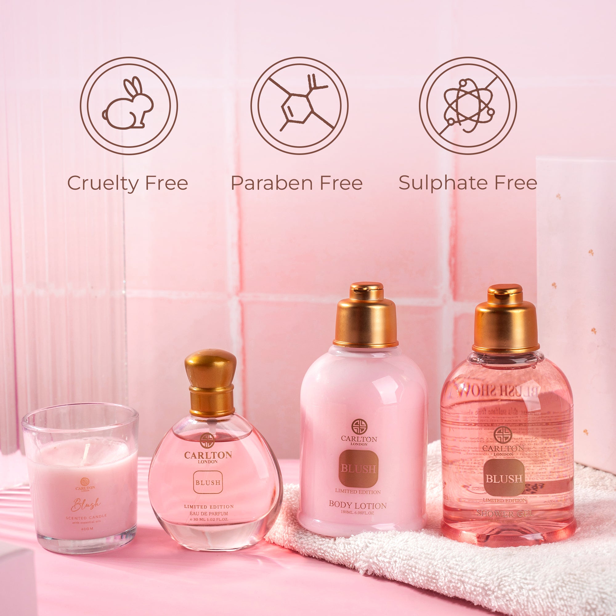 Blush: Women Bath & Body Gift Set 4