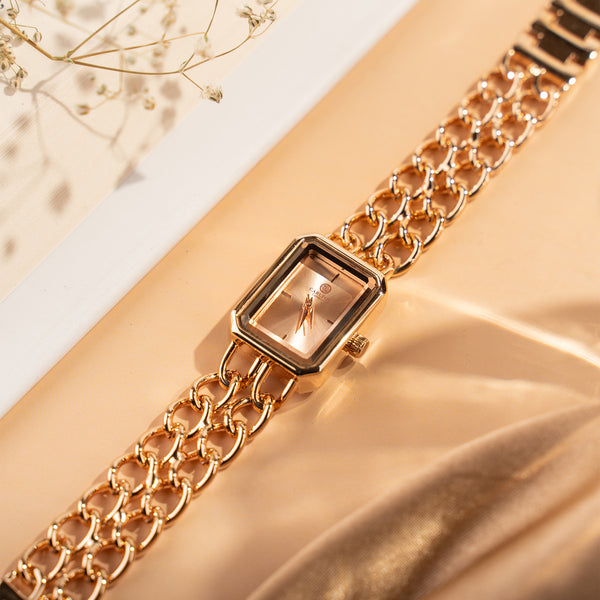 Victoria: Women's Rose Gold Analog Watch