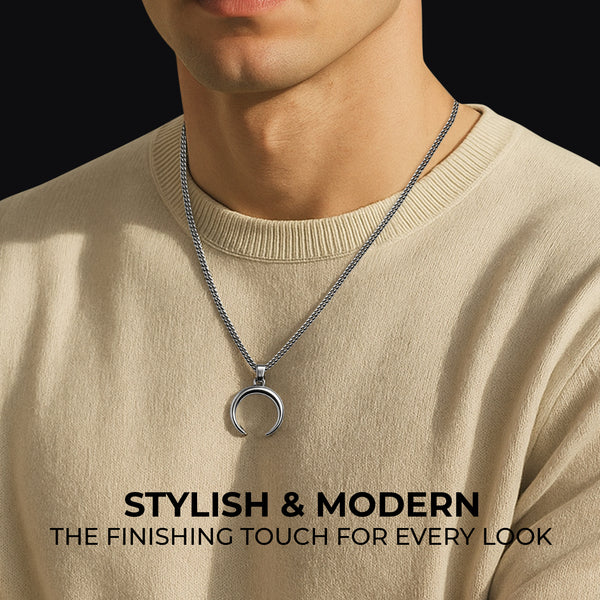 Carlton London - The Outlaw Silver Men's Pendant