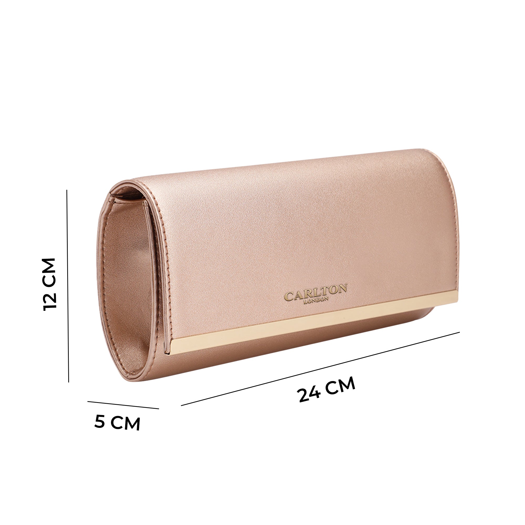 Carlton London Satin Flap Clutch