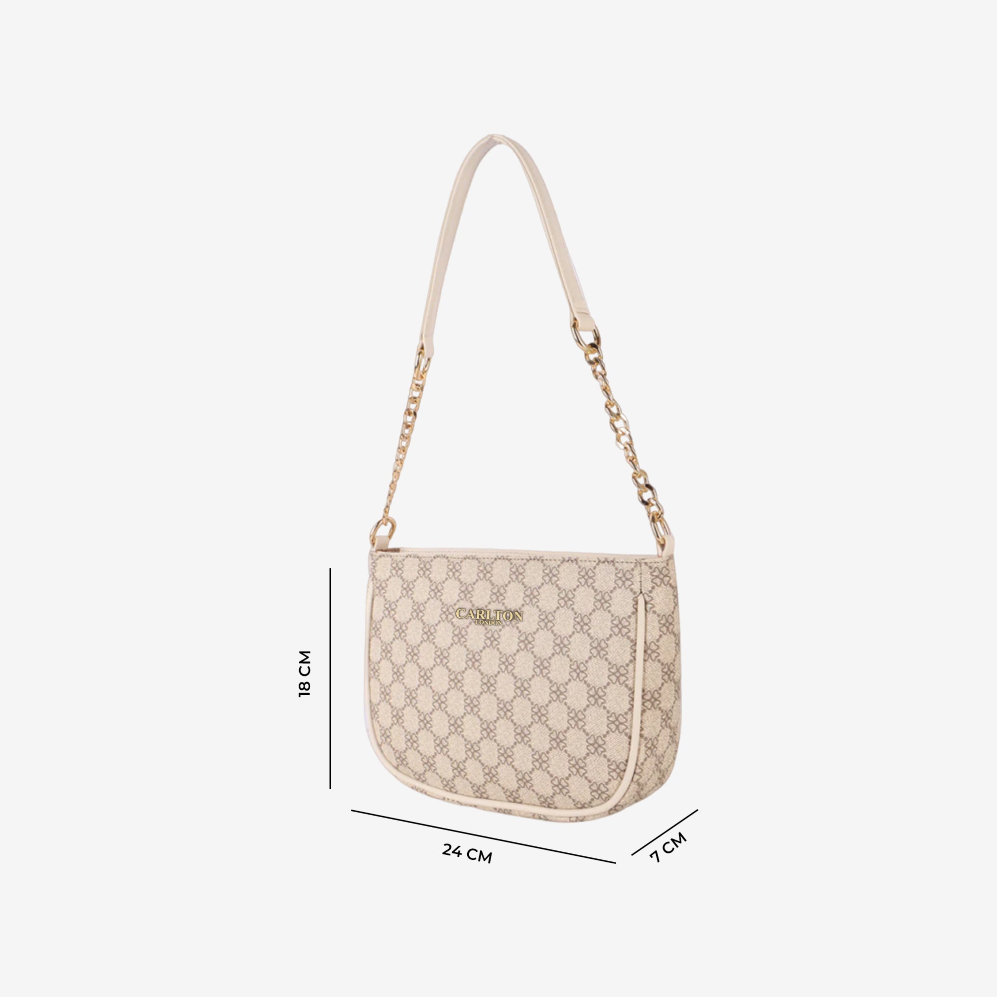 Carlton London Venezia Bag with Gold Chain Strap