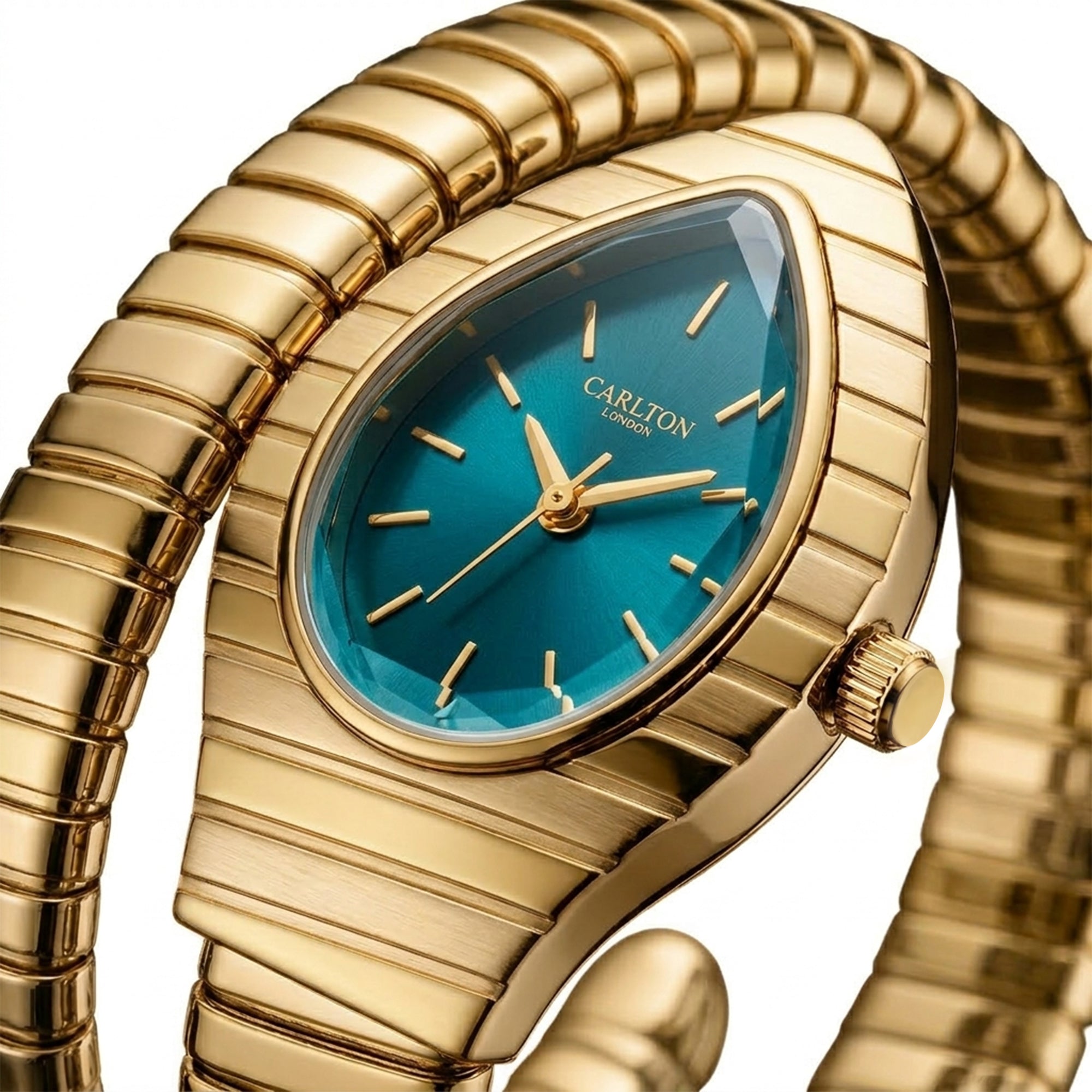 Carlton London Women Embrace Teal Analog Watch - CL-EM-TL