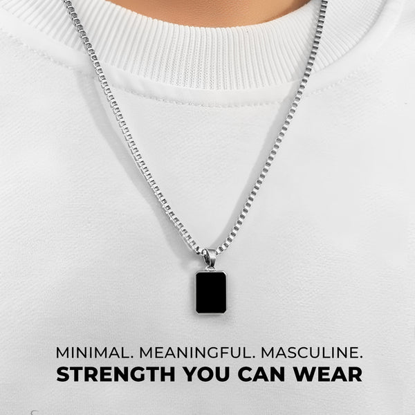 Carlton London Mono Black Men's Pendant