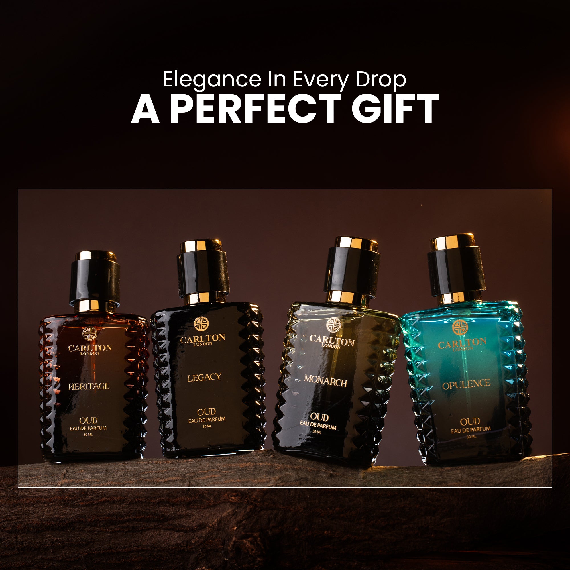 Oud Prestige Luxury Men Perfume Gift (Set Of 4 - 30ml Each)