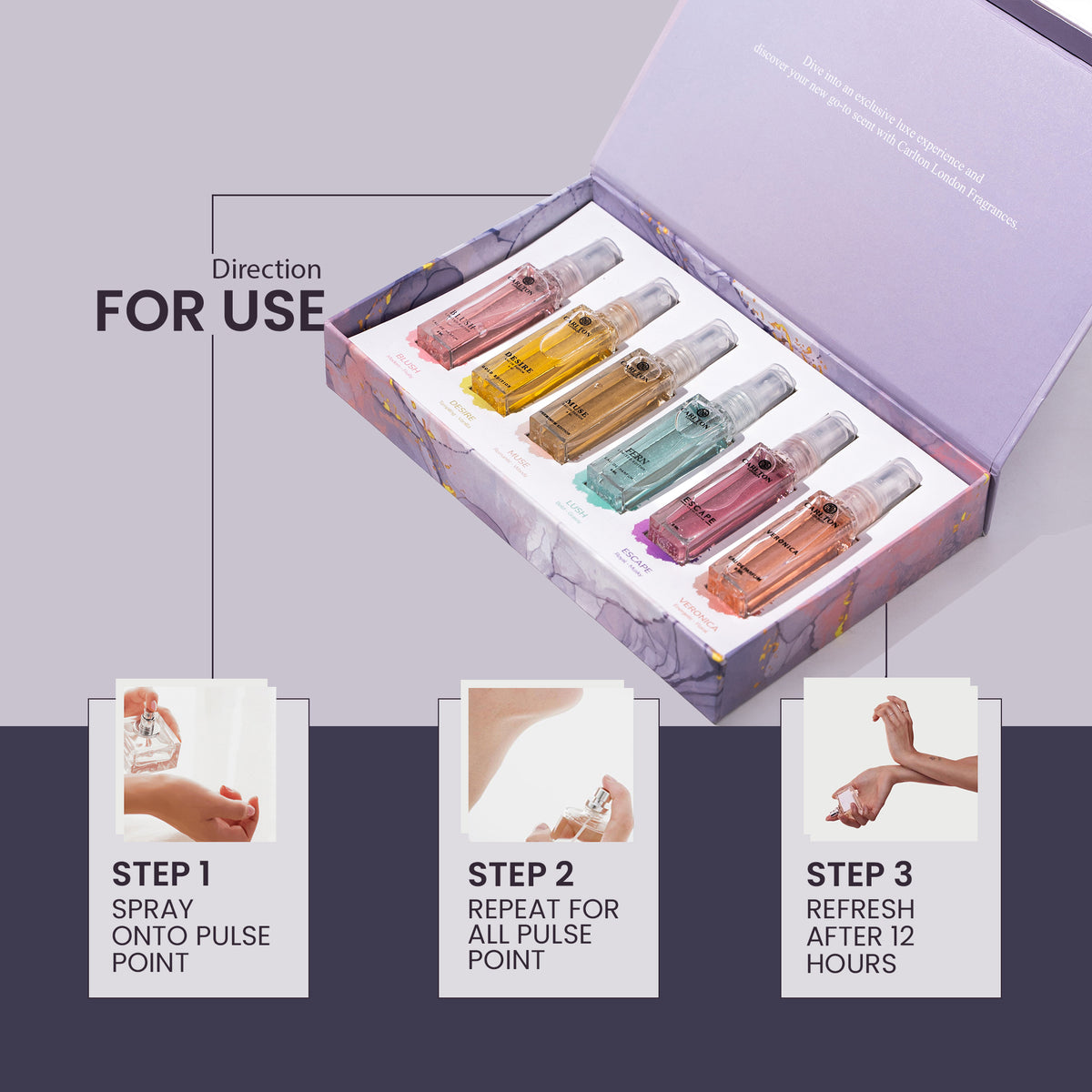Ecstasy Women Perfume Gift Set of 6 - CLPLG011