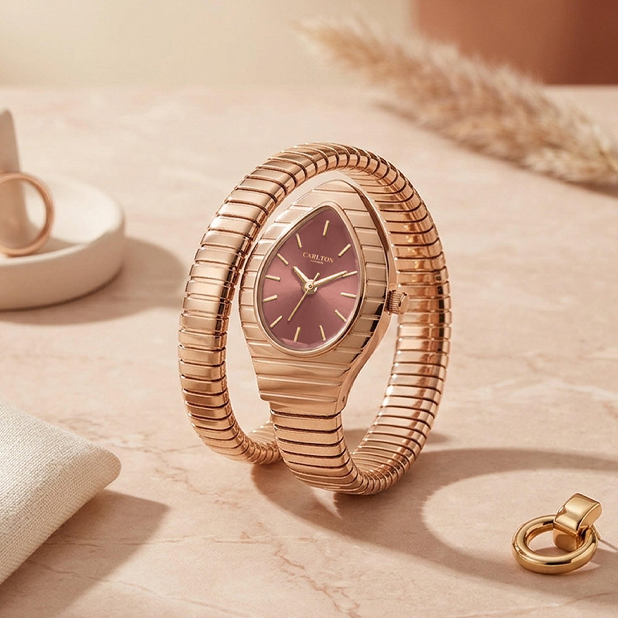 Carlton London Women Embrace Mocha Analog Watch - CL-EM-MOC
