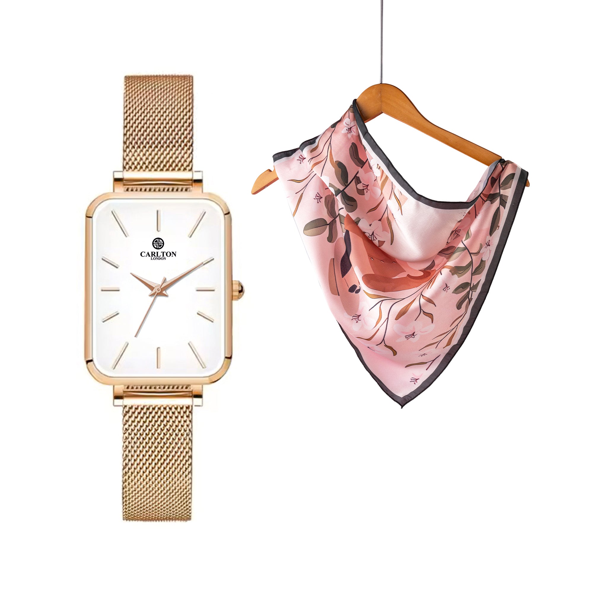 Carlton London Women Gift Set 2| Diana Watch & Scarf -CLPLG103